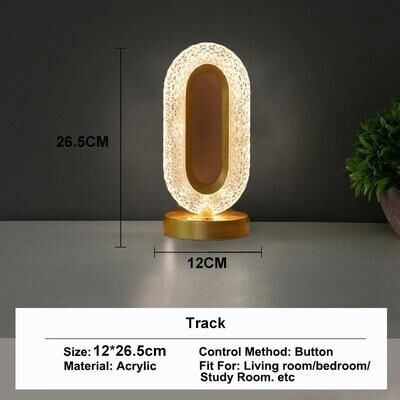 Uplift Picks Touch Control Crystal Moon Table Lamp Creates Dreamy Bedroom Ambiance Lighting track