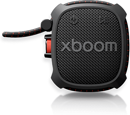 Altavoz inalámbrico - LG XBOOM ROCK , 6 W, Bluetooth, Autonomía 10h, Resistencia agua IP67, Conexión Auracast, Negro