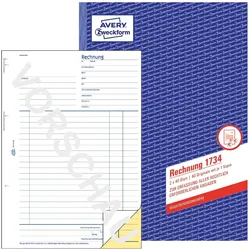 Avery, Formular, Formularbuch Rechnung
