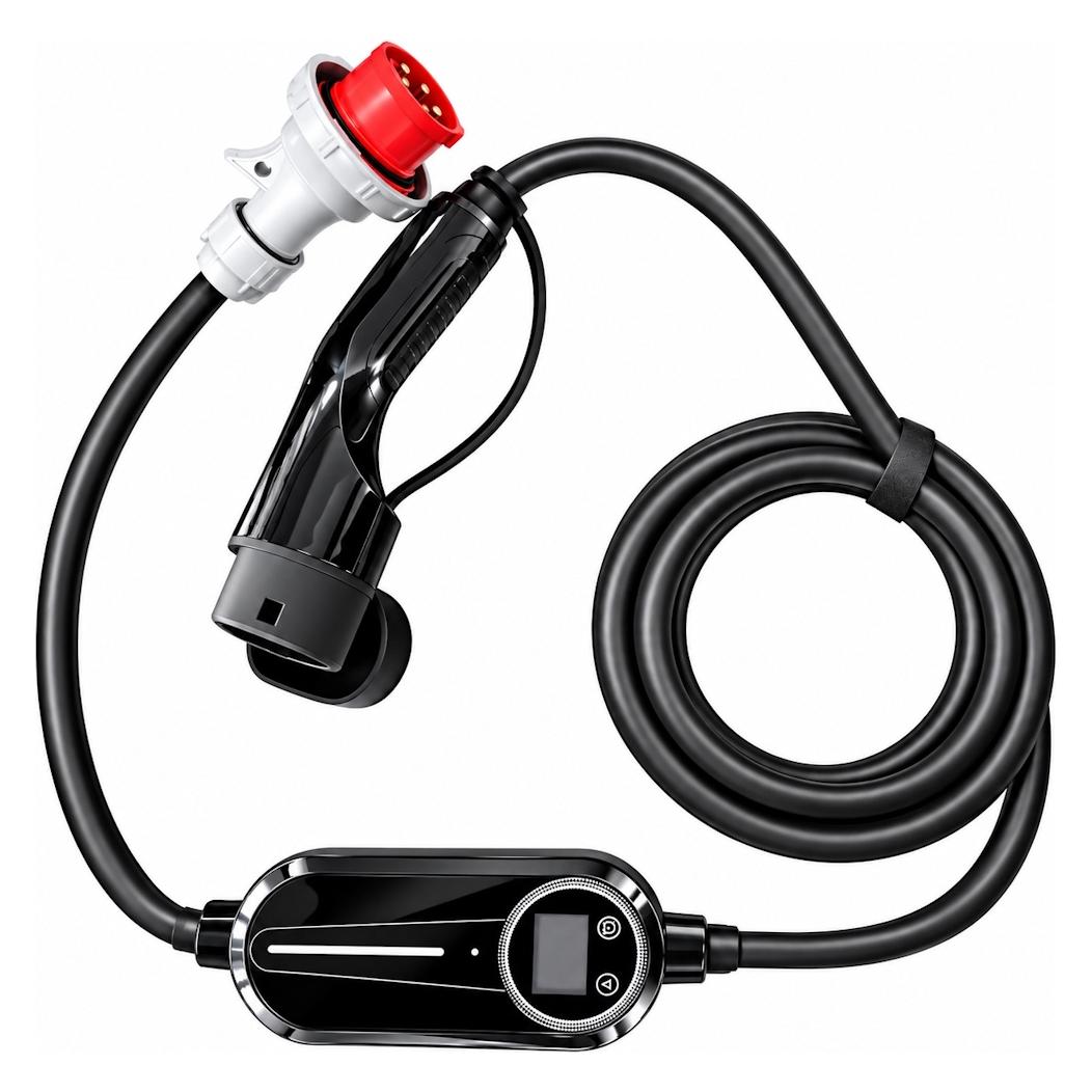 Lakuda Mobiles Typ-2-Ladegerät für E-Autos - 16 A - 11 kW - 15 m (Typ 2, 16 A, 11 kW) (LAKUDA)