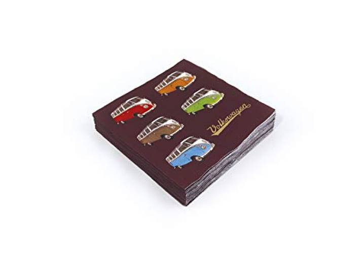 BRISA VW Collection Volkswagen VW T1 Bus Transporter Bedrukte Servetten - Parade