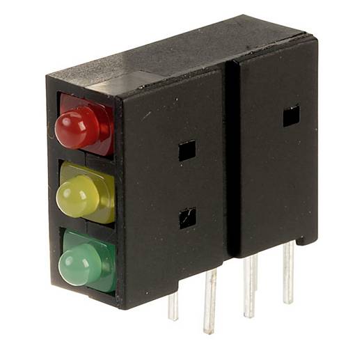 Kingbright L-4060XHA/1I1Y1GD Flächen-LED Grün, Rot, Gelb