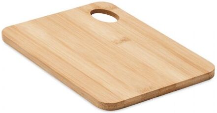 Tagliere in bamboo BEMGA 21,5x15cm con foro appendibile, naturale Personalizzate o neutre