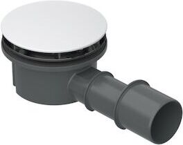 Bette Ablaufgarnitur BetteCompact+ B568-000AX Antirutsch Sense, weiß, seitlich 0,5 l/sek.