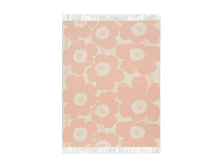 Marimekko Plaid Unikko 130x180 cm Pink