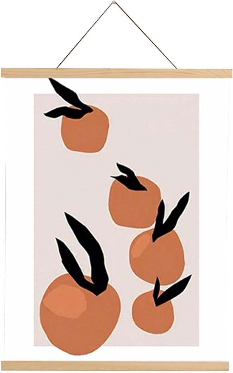 Magnetische Poster Hanger Lijst in Houtkleur - 41 cm