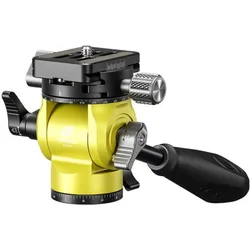 Leofoto BV-0R Mini Fluid Kopf (2-Wege-Neiger, Videokopf), Stativkopf, Gelb