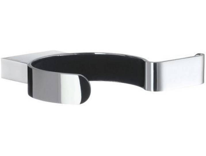 Haartrocknerhalter, Chromfarben, Metall, 12x2x9.7 cm, Badaccessoires, Sonstige Badaccessoires