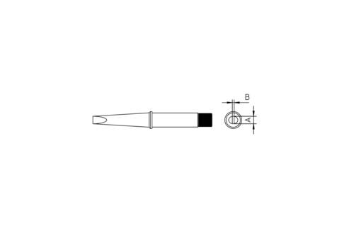 Weller CT2E8 LÖTSPITZE 7,0MM Lötspitze Meißelform Inhalt