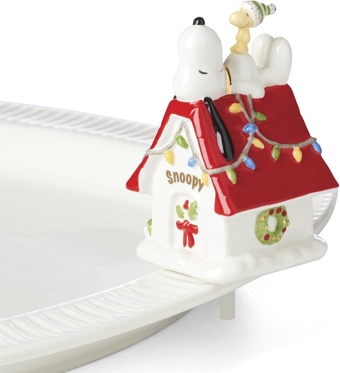 Decoratieve Porseleinen Serveerschaal met Figuur