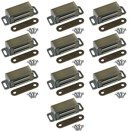 Selyse Magneetsluitingen voor kastdeuren en meubels, RVS, Brons (10 stuks)