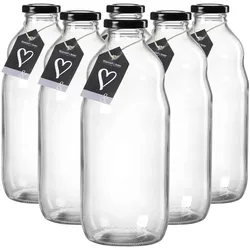 Ritzenhoff & Breker Mara Milchflasche 1 Liter 6er Set
