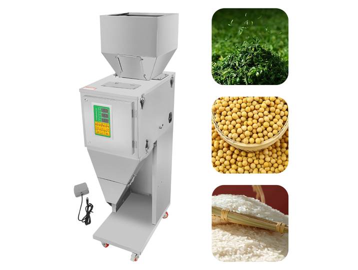 Machine de pesage et de remplissage automatique intelligente 200W pour thé, grains, graines et particules, 10-999g, 6-15 sacs/min, 220V