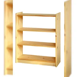 SIT Möbel Bücherregal | 2 Böden | Kiefer-Holz massiv | Natur | B 80 x T 30 x H 100 cm | 19001-23 | Serie REGAL