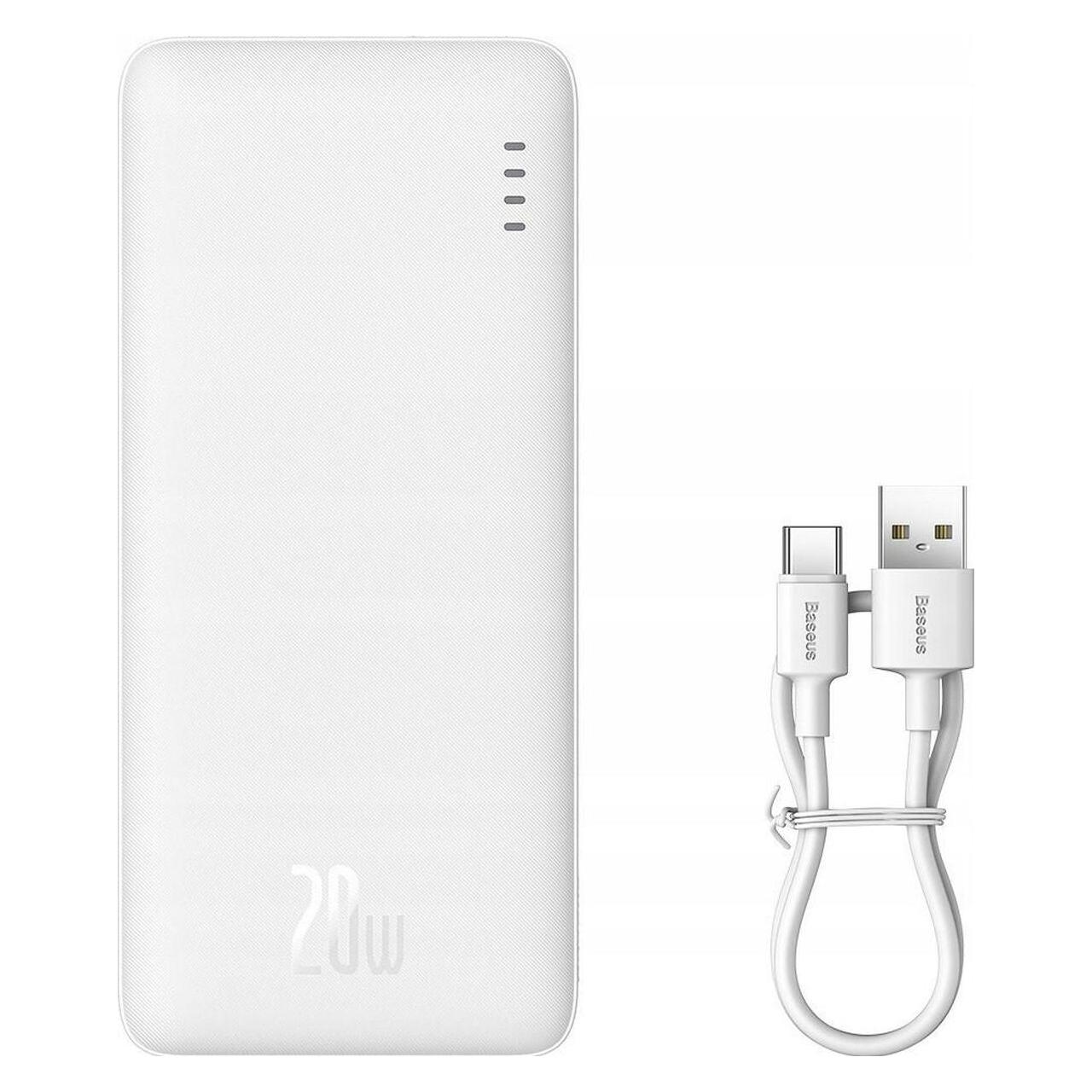 Baseus Airpow 10000mAh 20W powerbank (white) (10000 mAh, 20 W, 37 Wh) (PPQD090002)