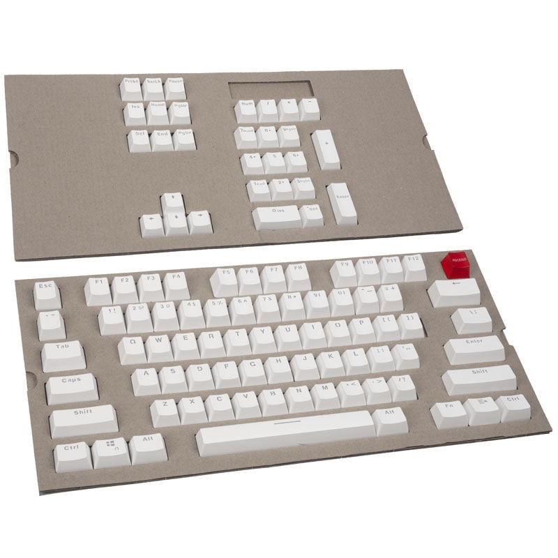 Glorious ABS-Doubleshot - 104 St., weiß, ANSI, US-Layout