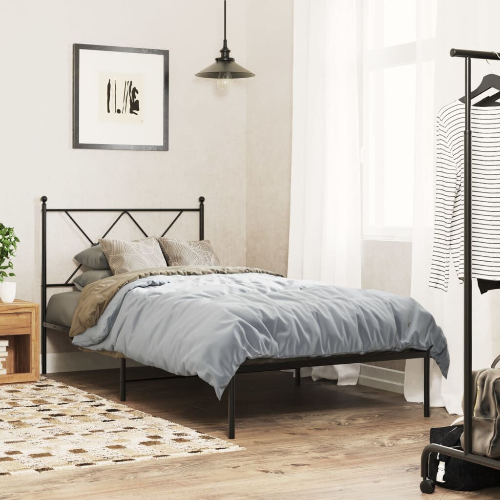 Brambly Cottage Corrstown Bed Frame Black Single (3')