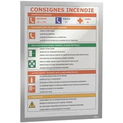 Durable Selbstklebender Inforahmen »DURAFRAME® 4882« A3 silber, 32.5x44.5 cm
