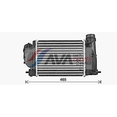 AVA CLEVER CHOICE Ladeluftkühler dn4469 für NISSAN