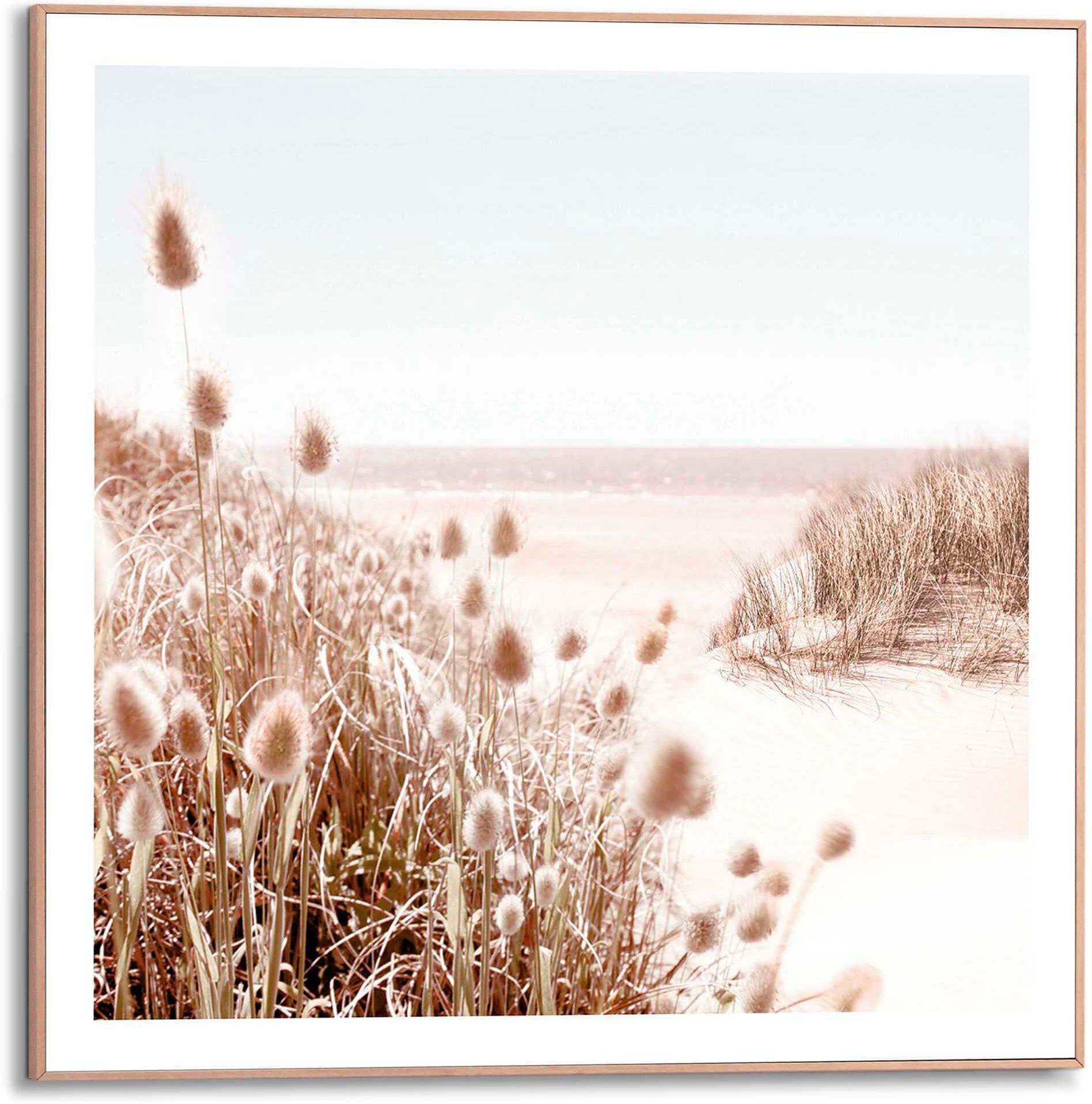 Reinders! Poster REINDERS "Strand", beige (farbe bild(er): beige), B:50cm H:50cm T:1,6cm, MDF, Bilder, Poster farbe bild(er): beige B/H/T: 50cm x 50cm x 1,6cm