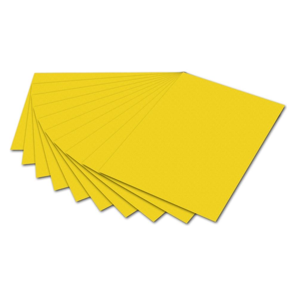 Folia Tonpapier, DIN A4, 130 g/qm, goldgelb (130 g/m²) (6415)