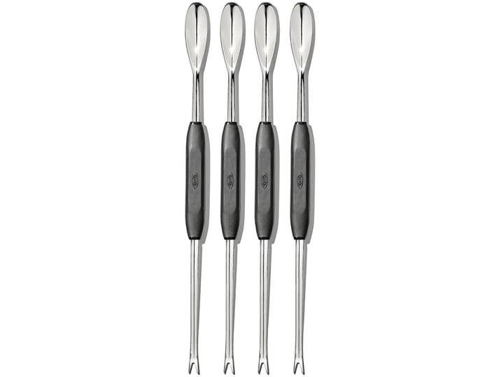 Gabel Oxo schwarz Edelstahl