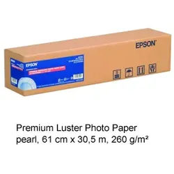 Premium Luster 24" x 30,5 m Rolle 260g/m2 Photopapier (60,96 cm)