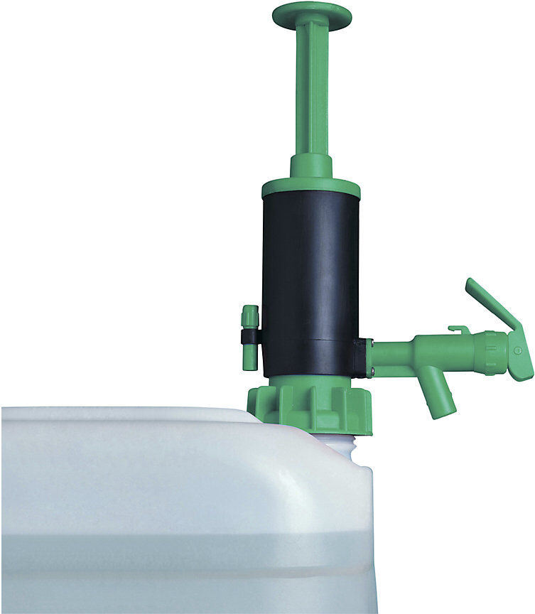 Kanister-/Fass-Dosierhandpumpe, für Säuren, grün, 20 l/min Jessberger