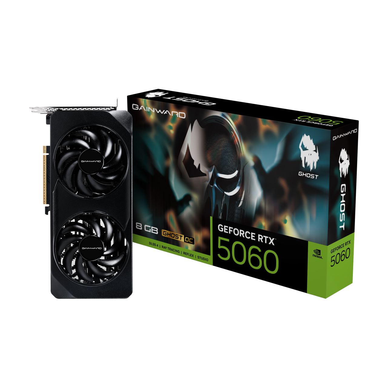 8GB Gainward GeForce RTX 5060 Ghost OC Aktiv PCIe 5.0 x16 (x8) (Retail)