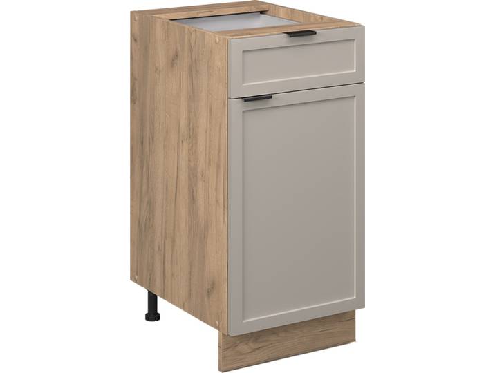Meuble cuisine Vicco Fame-Line GrisBeige 40cm sans PT\, Model 50299