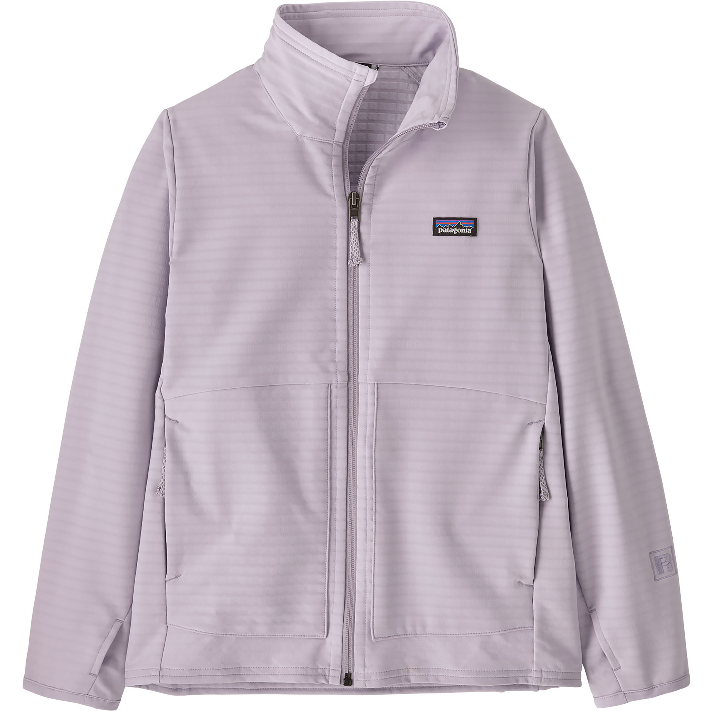Patagonia R1 TechFace Kinder Fleecejacke lila Größe 140 Trekking Windabweisend Wasserabweisend