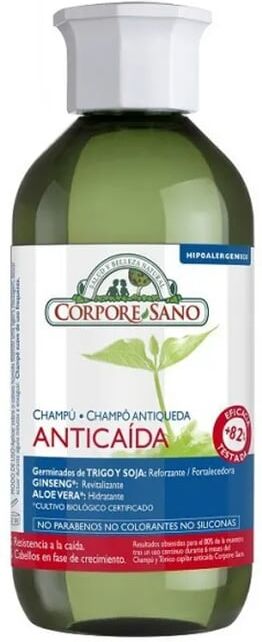 Corpore Sano CHAMPÔ ANTI-QUEDA TRIGO, SOJA, GINSENG E ALOE VERA 300ml