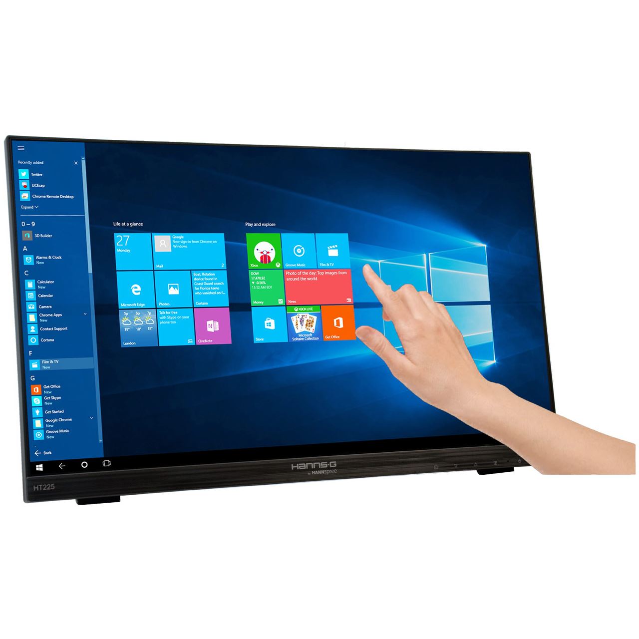 21,5" (54,61cm) Hannspree HT225HPB schwarz 1920x1080 1x DisplayPort 1.2a / 1xHDMI 1.3 / 1xVGA