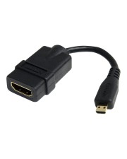 StarTech.com 5in High Speed HDMI Adapter Cable to Micro F/M HDMI-Adapter W bis mikro M 1,2 cm abgeschirmt Schwarz für P/N: HDMM30CM (4Z10F04125)