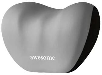 Uplifted Finds Ergonomic Memory Foam Lumbar Support And Neck Pillow Set 1 Pc Grey Headrest