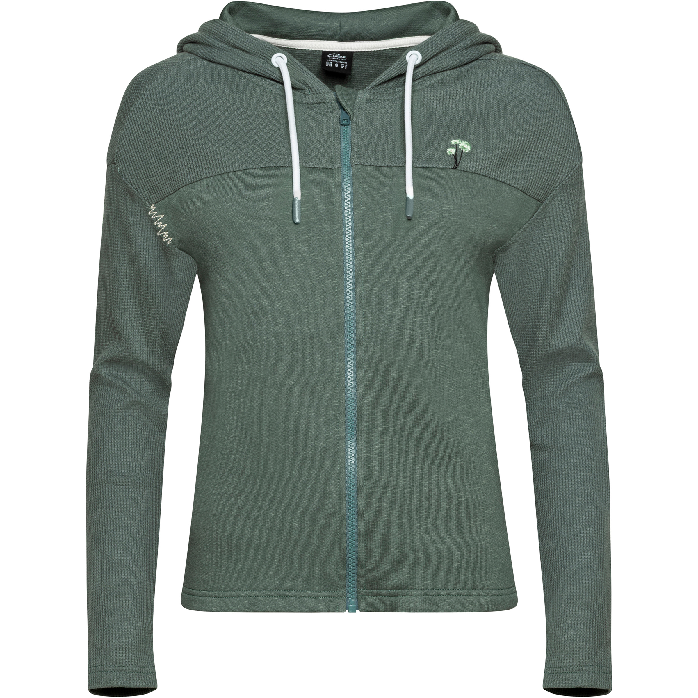 Chillaz Zeller See Flower Damen Fleecejacke gruen Größe M Alpinklettern | Sportklettern | Bouldern Hautfreundlich