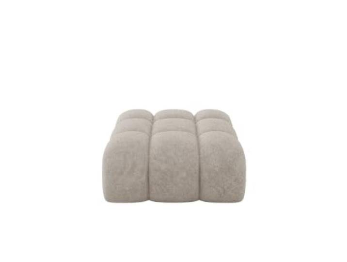 ALTDECOR Pouf Wohnzimmer Sitzhocker Olea-PUF 91x87x44 Beige Sitzsack Cord Sitzpuff Pouf Hocker mit Füllung