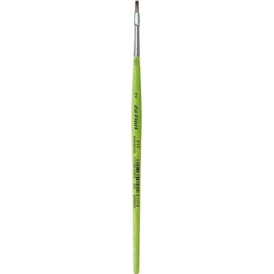 da Vinci Pinsel Fit für Schule und Hobby, elastische Synthetik, grün, flach, Serie 374 Gr. 2