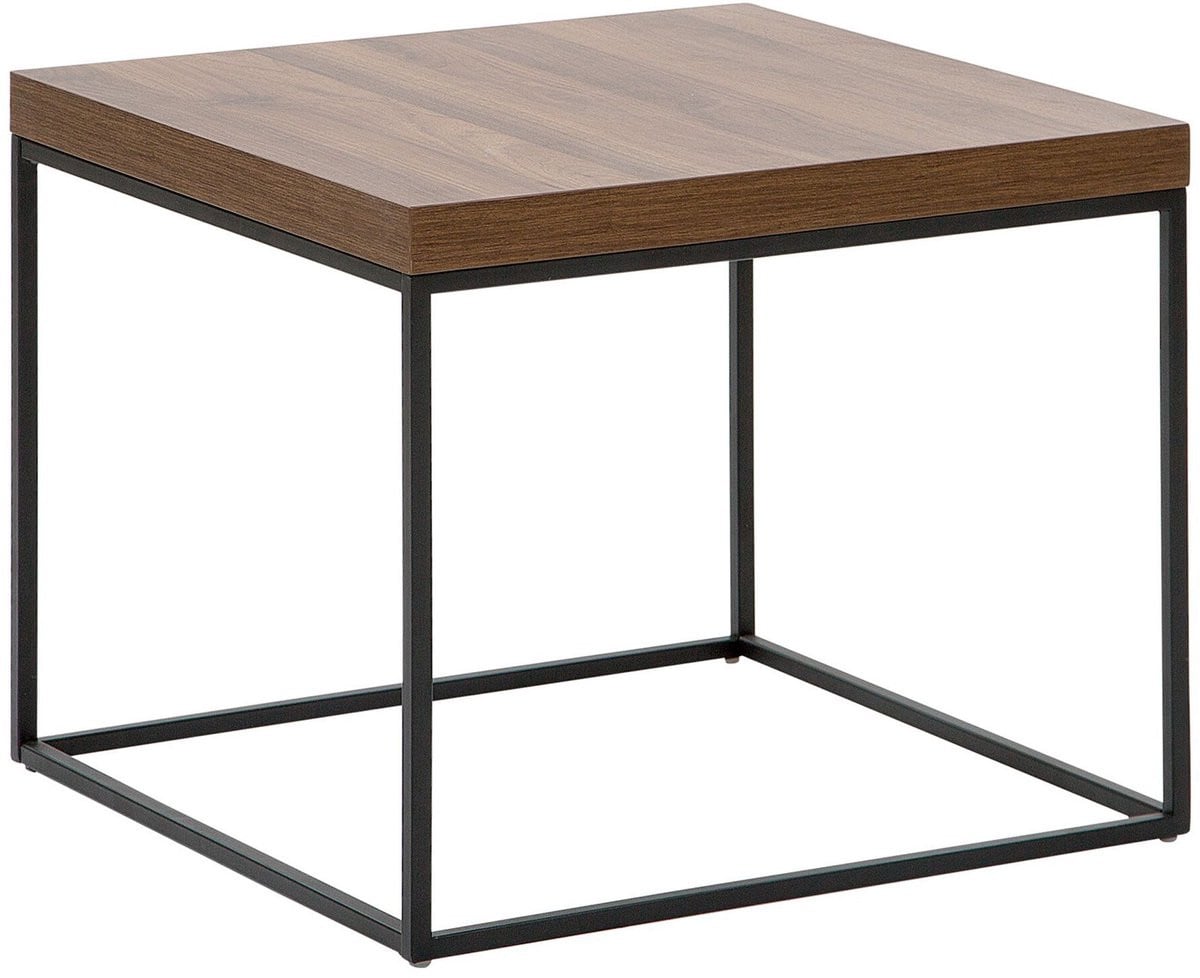 Beliani Delano Bijzettafel - Donkere houtkleur - MDF