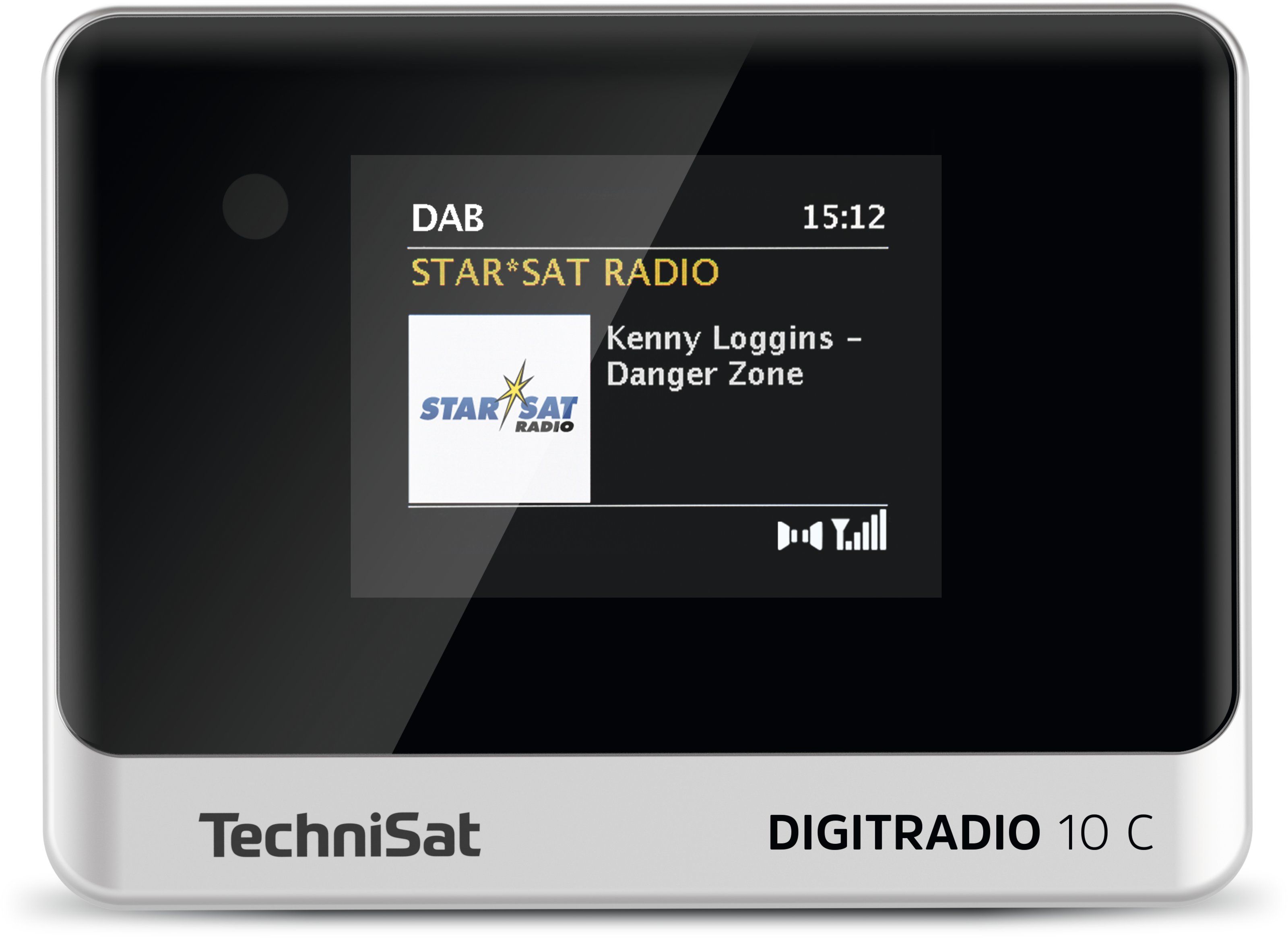 TechniSat DigitRadio 10C Bluetooth DAB+, FM Radio Persönlich (Schwarz, Silber) 0000/3945