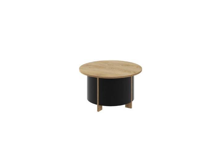 designimpex Couchtisch Design Couchtisch HSL-111 rund Hochglanz Wohnzimmer Tisch 80 x 44 cm