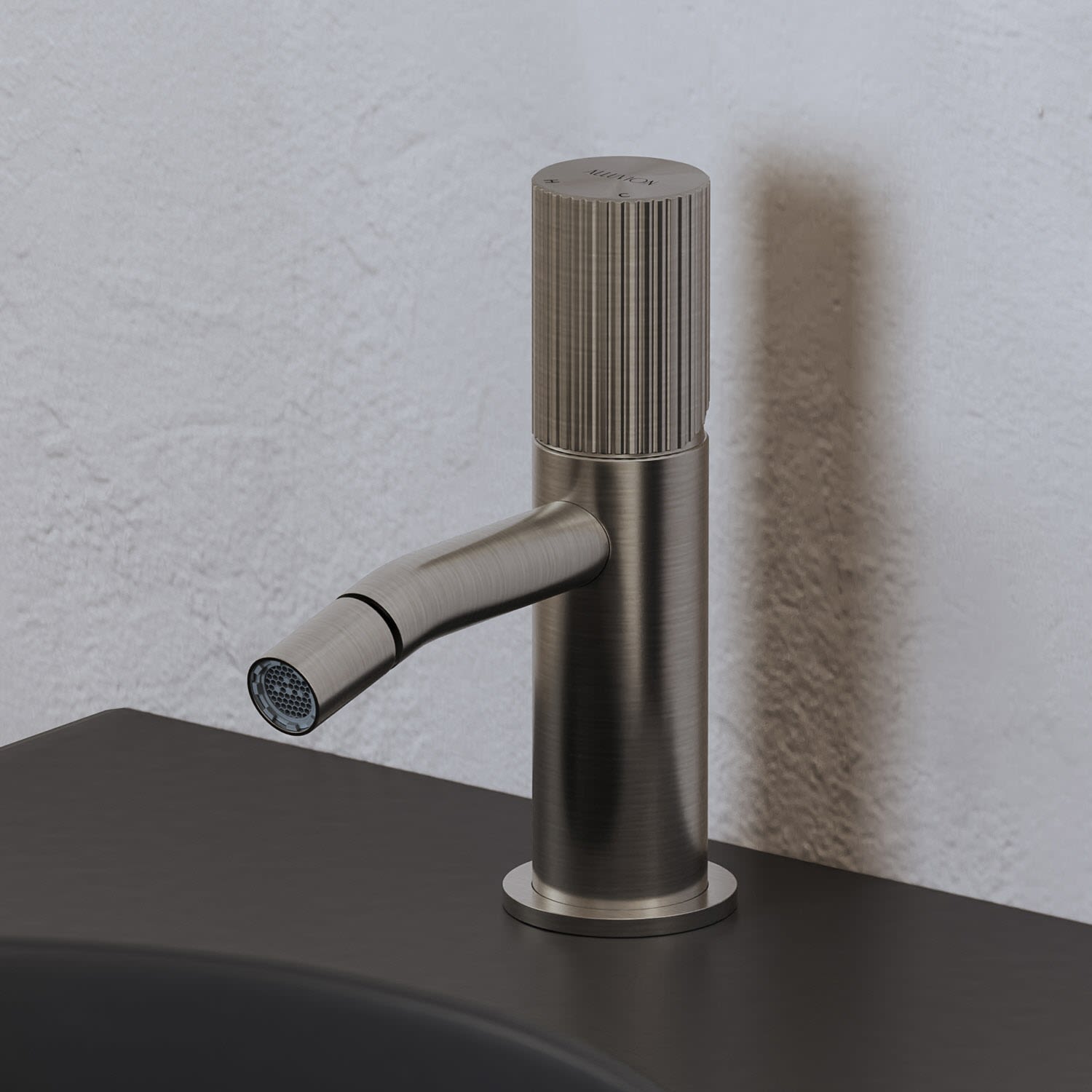 ALLUVION Neptun Edelstahl Bidet-Einhebelmischer ohne Ablaufventil