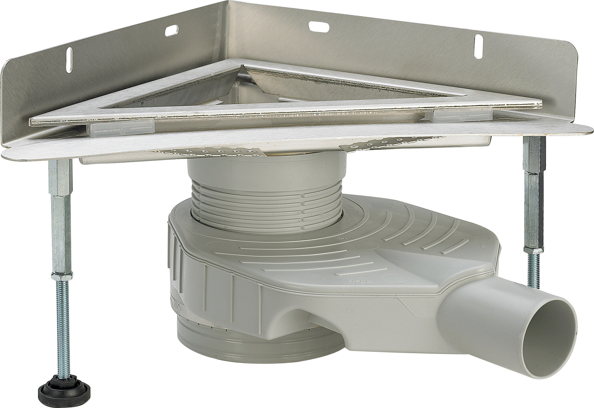 Viega égout d' Viega corps de base Advantix 592363 droit, DN 40/50, Inox , Habillages d´interrupteurs mat 4972.80