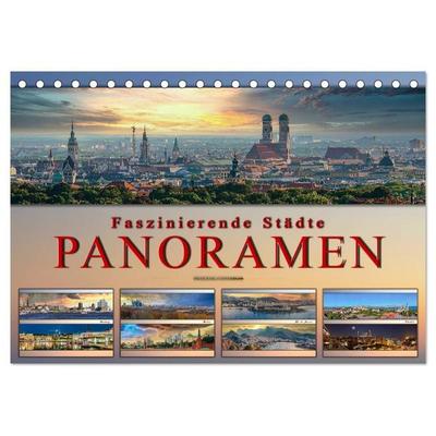 Faszinierende Städte, Panoramen (Tischkalender 2027 DIN A5 quer), CALVENDO Monatskalender