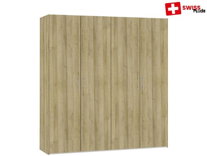 Drehtürenschrank VEVEY eiche 4 Türen