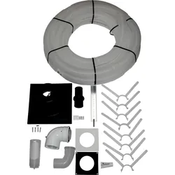 WOLF Anschluss-Set DN80/125 - C93x DN83 flexibel im Schacht, Abdeckung PP