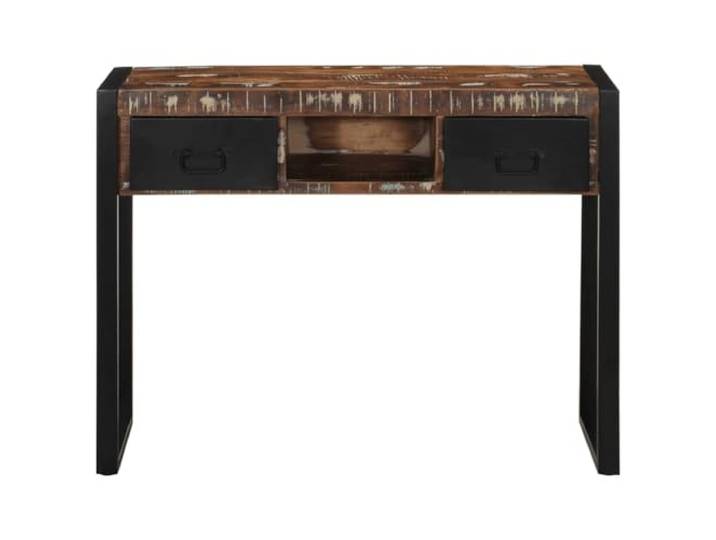 KDACVBMG Konsolentisch, mehrfarbig, 100 x 35 x 75 cm, Massivholz, Erholung Teak, Mango, Kiefer, Buche, Schubladen, praktischer Griff, Wohnzimmer, Schlafzimmer, Flur, Eingang, Wandbefestigung