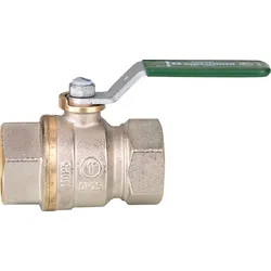 Trinkwasser-Kugelhahn R950W Dado, DN40 (11/2") IG Messing vernickelt / Hebelgriff