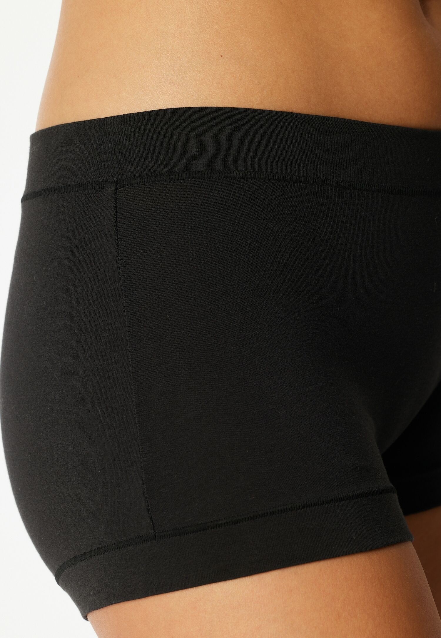 Slip SCHIESSER "Unique Cotton", Damen, Gr. 40, schwarz (000, schwarz), Single Jersey, Obermaterial: 90% Baumwolle, 10% Elasthan, körpernah, Unterhosen Slip, Baumwollmischung, ohne Gummi 000, schwarz 40