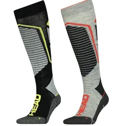HEAD ski performance kneehigh - Skisocken (unisex) 1 Paar - grey combo 35/38